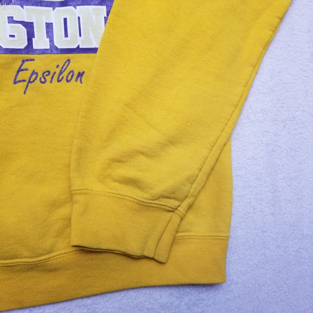 Sigma Alpha Epsilon Frat  SAE university of Washington yellow Crew Neck Size Sm - Picture 8 of 15